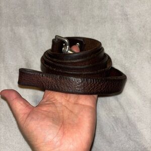 Dark Brown Leather dog leash